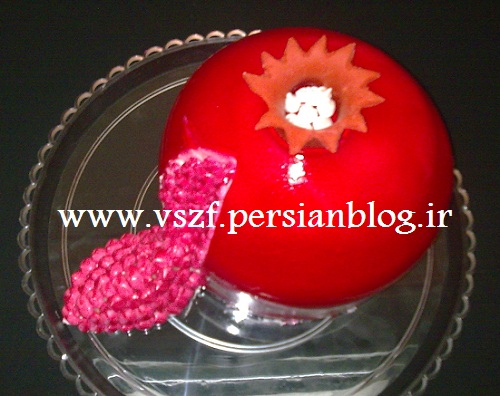 آموزش کیک یاقوتی انار با تزئین فانتزی هندوانه/شیرینی